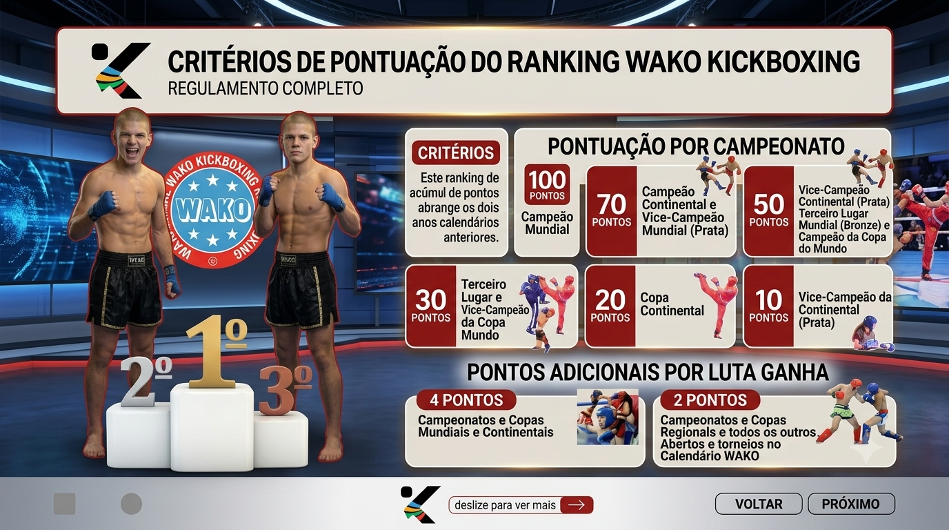 Novas regras do Ranking Mundial da WAKO 