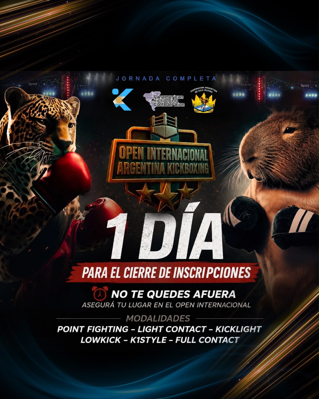 Open Internacional Argentina Kickboxing entra na reta final de inscrições